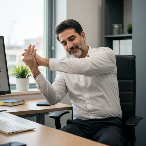 تاثیرات نشستن طولانی بر درد گردن و شانه